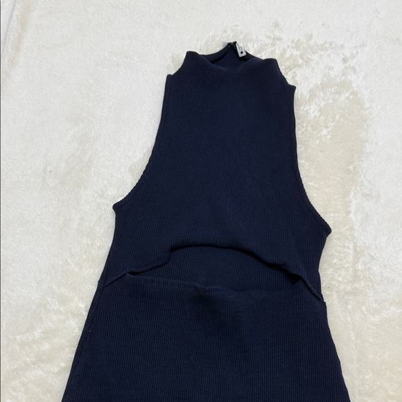 ZARA dark blue Sleeveless Dress - Picture 5 of 5
